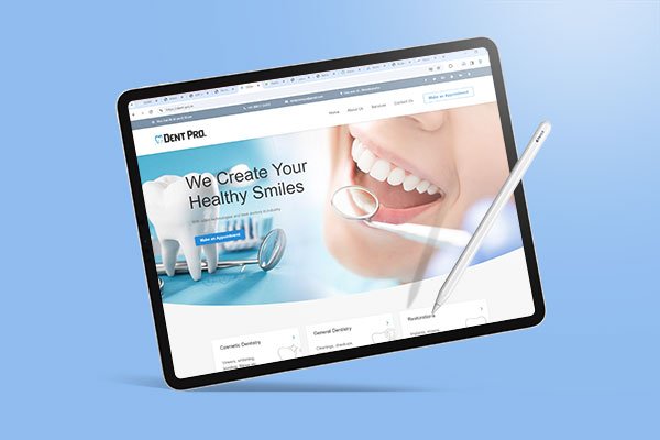Dent Pro Dentcare website