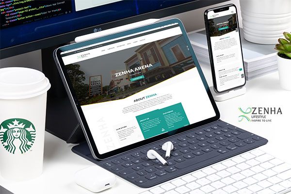 Zenha Lifestyle website for resorts